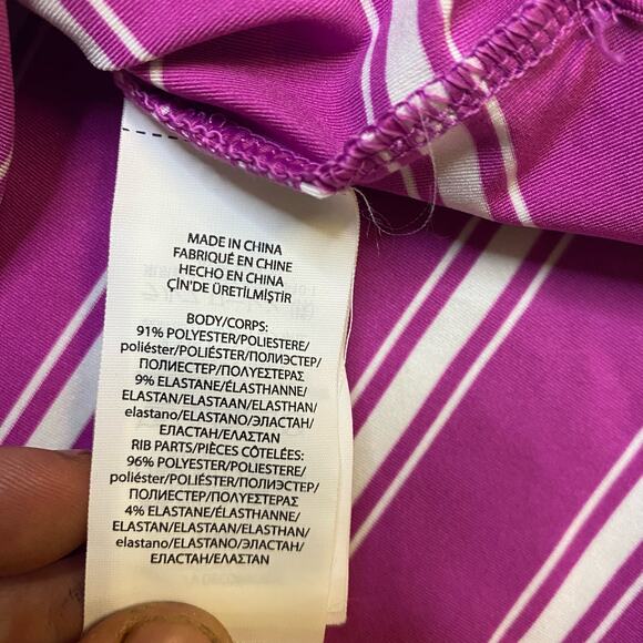 Ralph Lauren RLX Short Wicking Golf Polo purple Shirt L‎ stretch performance - Picture 5 of 7